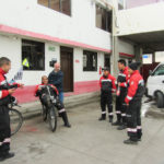 Les pompiers à Pujili