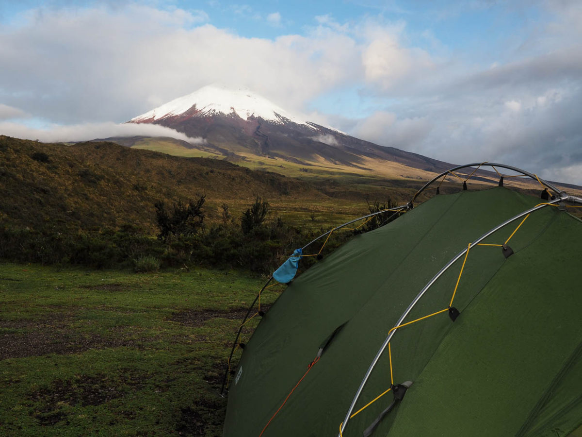 Bivouac au Cotopaxi