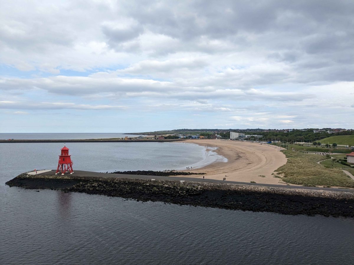 Dernière vue sur l'Angleterre, on s'en va
