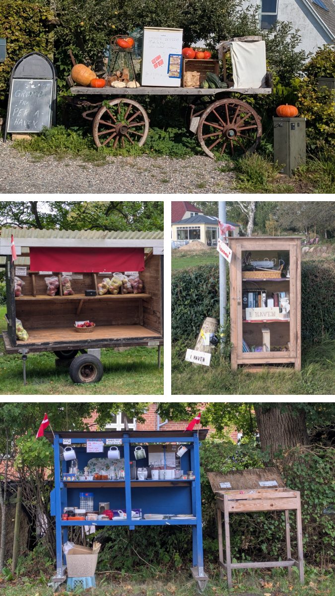 Devant les maisons ça vend de tout