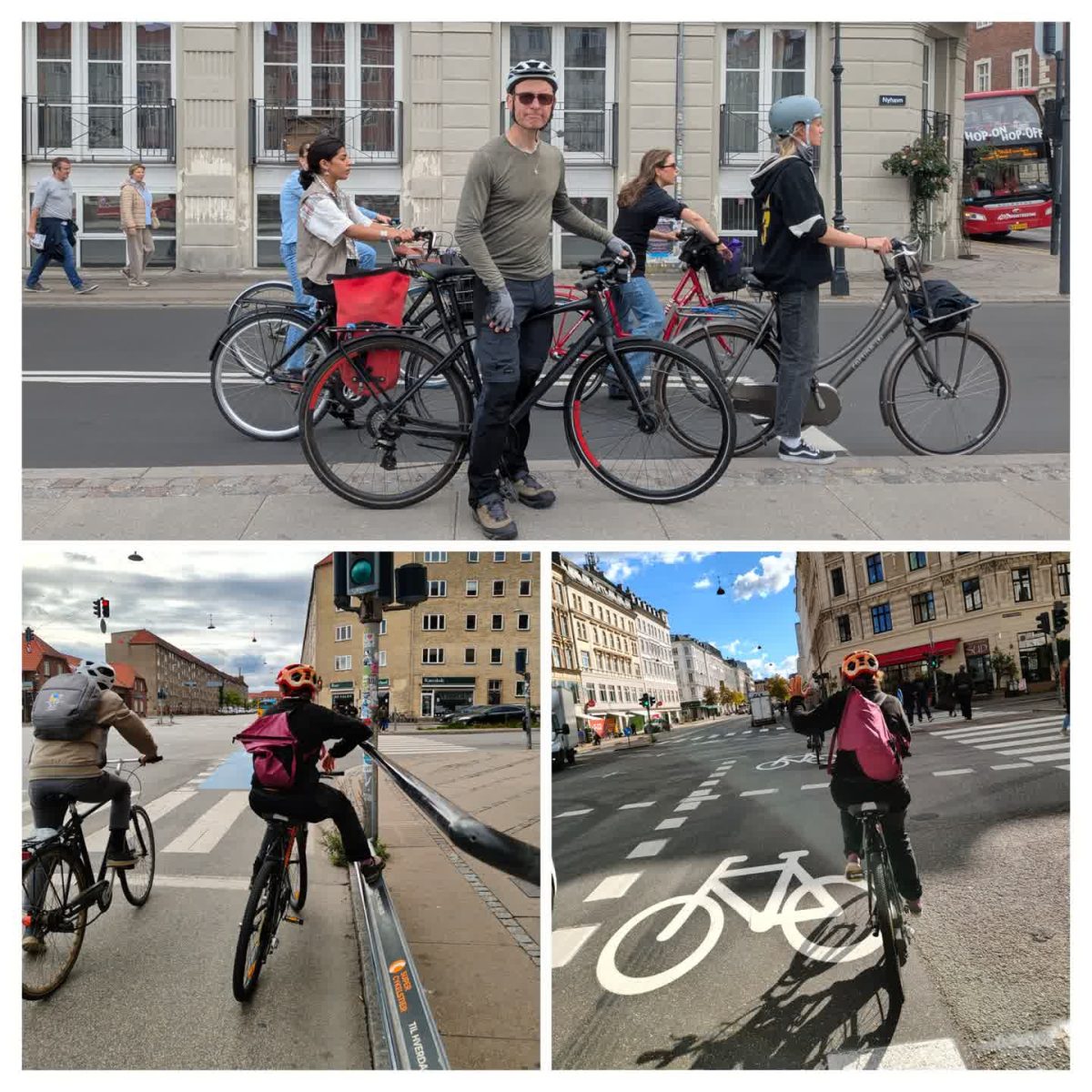 Coco et Lolo à vélo droit