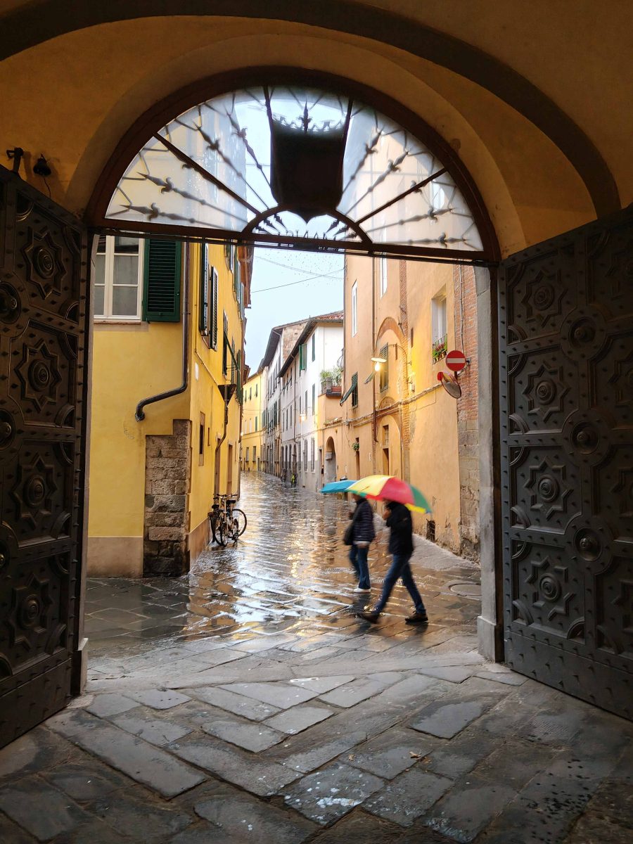Lucca sous la pluie