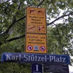 Parc à Munich, pas très rassurant